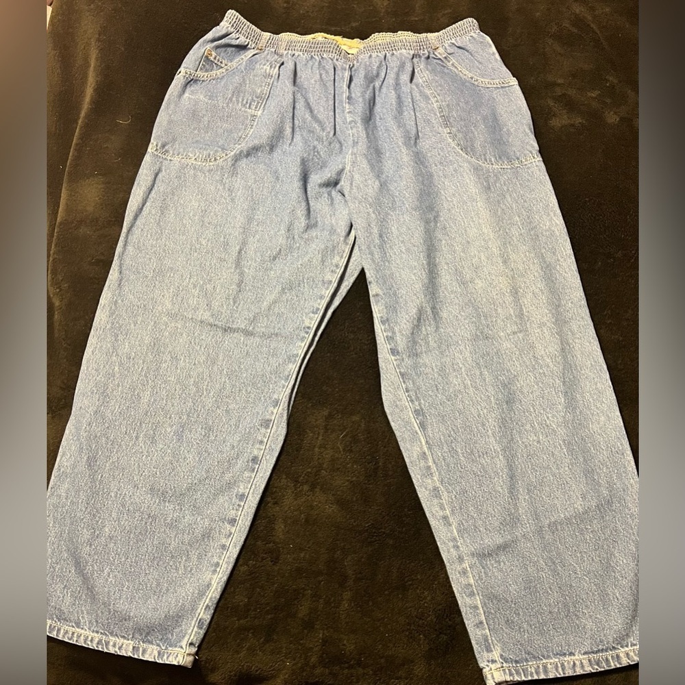 Vtg 90s Cabin Creek Medium Blue Denim Relaxed Fit Jeans Women’s 22WP